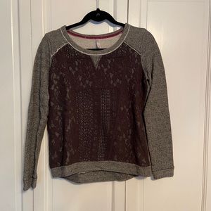 Gray Target sweatshirt with lace